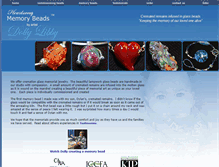 Tablet Screenshot of heartsongmemorybeads.com